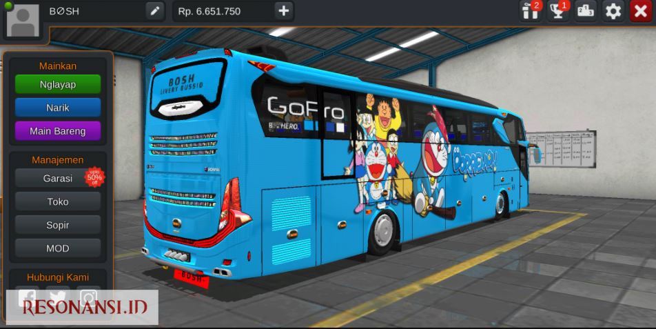Macam Template Livery Bussid