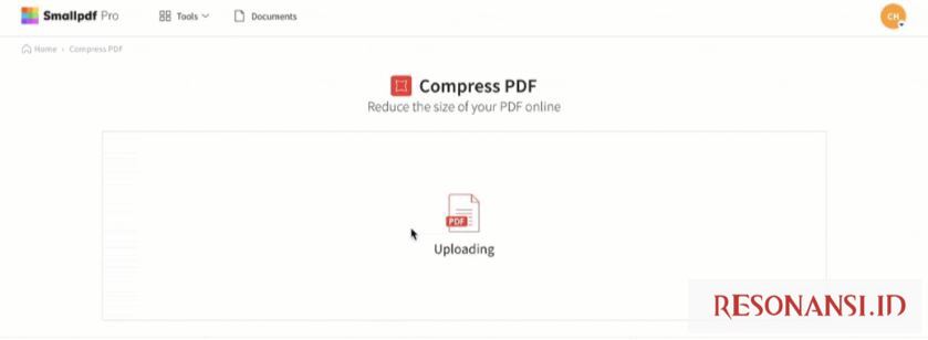 Memperkecil Ukuran PDF dengan Situs SmallPDF
